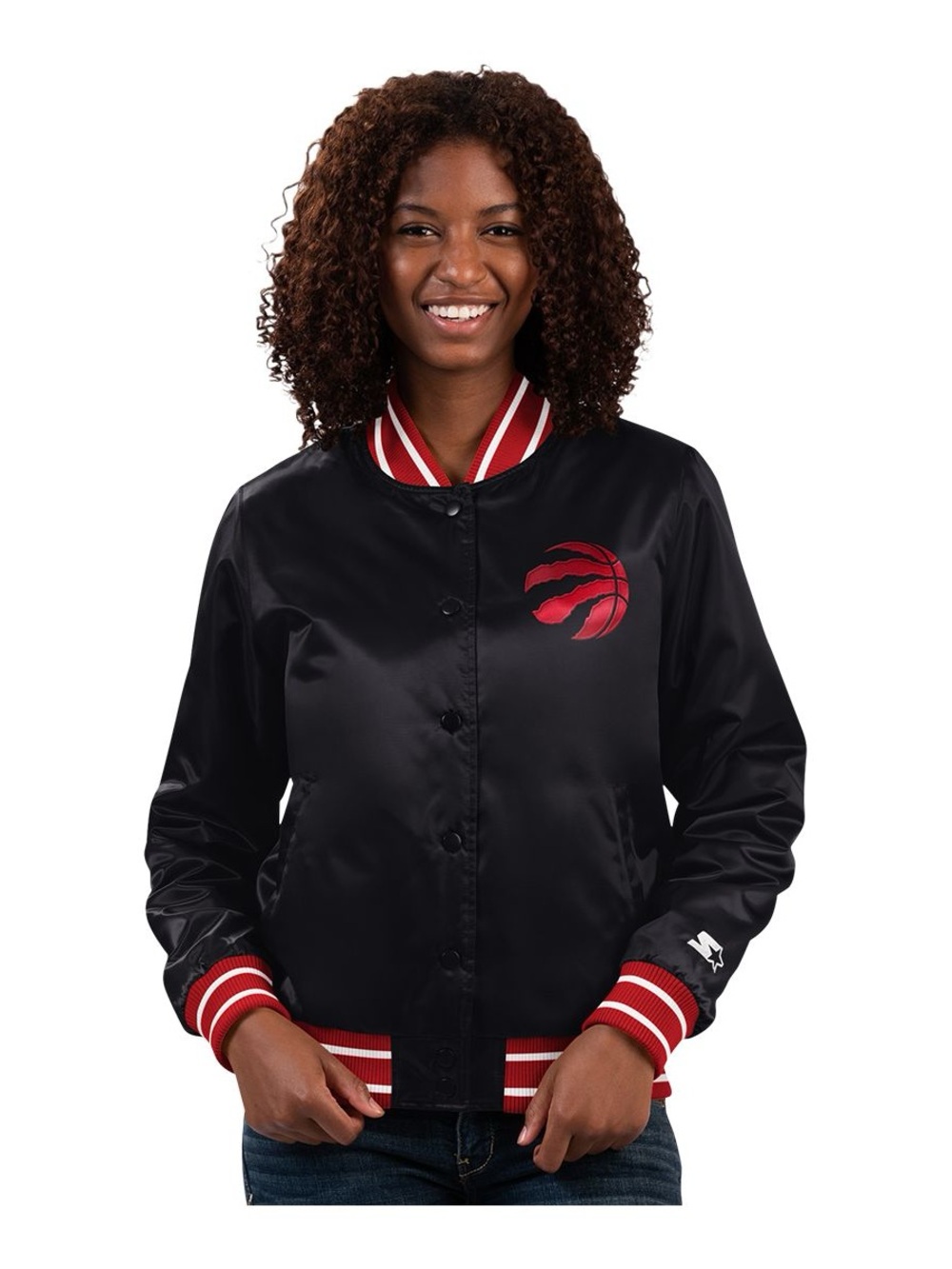 STARTER Raptors Satin Varsity Jacket - Picture 2 of 7